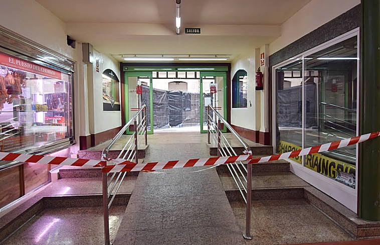 Imagen de archivo de la plaza durante la ejecución de las obras.