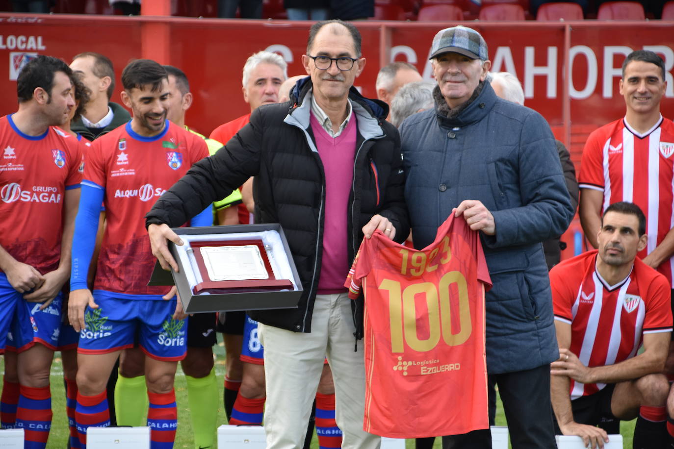 Calahorra-Athletic veteranos, en el centenario rojillo