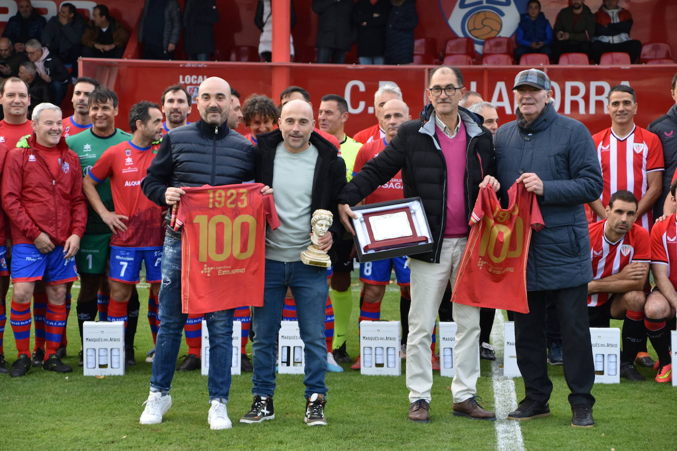 Calahorra-Athletic veteranos, en el centenario rojillo