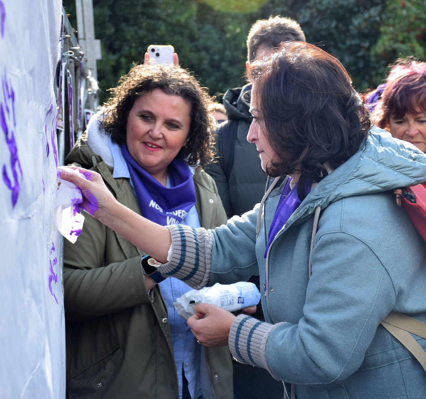 Concentración en El Espolón contra la violencia machista