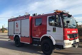 Trasladado un hombre al San Pedro tras el incendio de su cocina