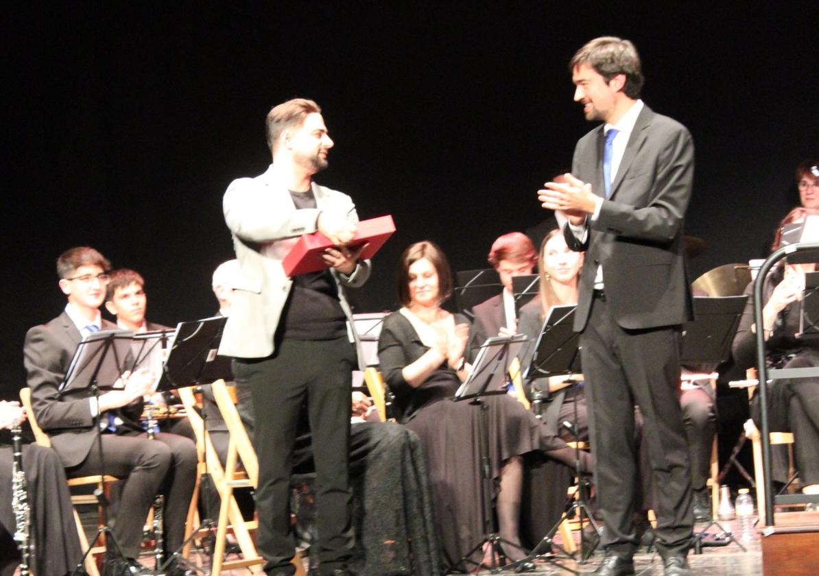 Bas y Gil en el concierto.