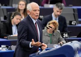 Borrell explica en Bruselas sus impresiones, tras visitar Oriente Medio.