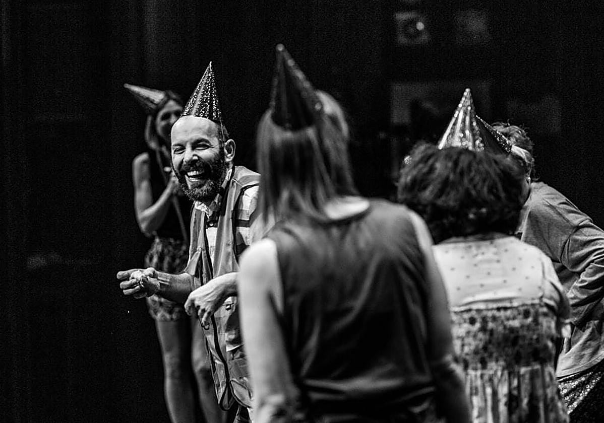 Alberto San Emeterio durante la representación de Vientos de Levante.