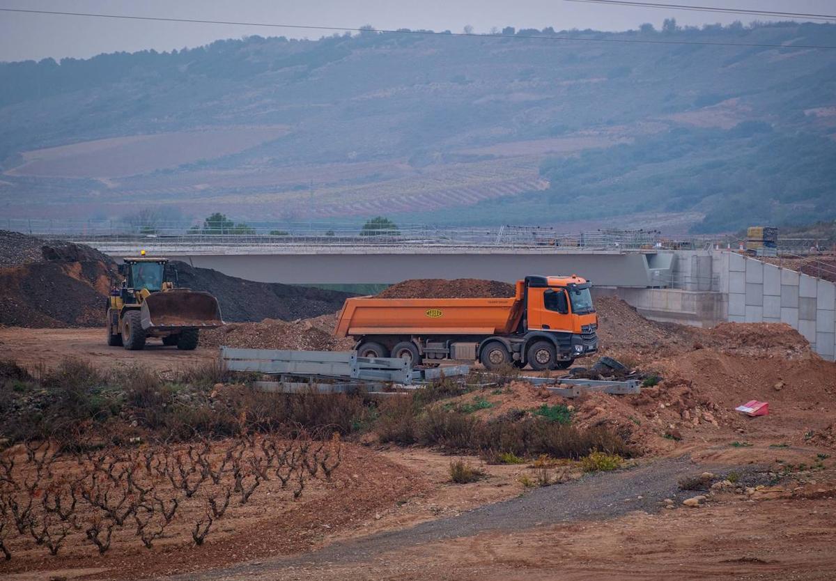 Estado de las obras en el nudo de Navarrete