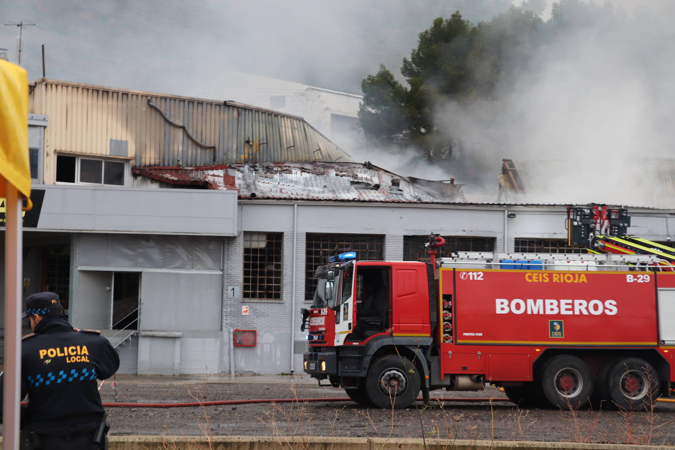 Así han quedado las instalaciones de Calzados Fal tras el incendio