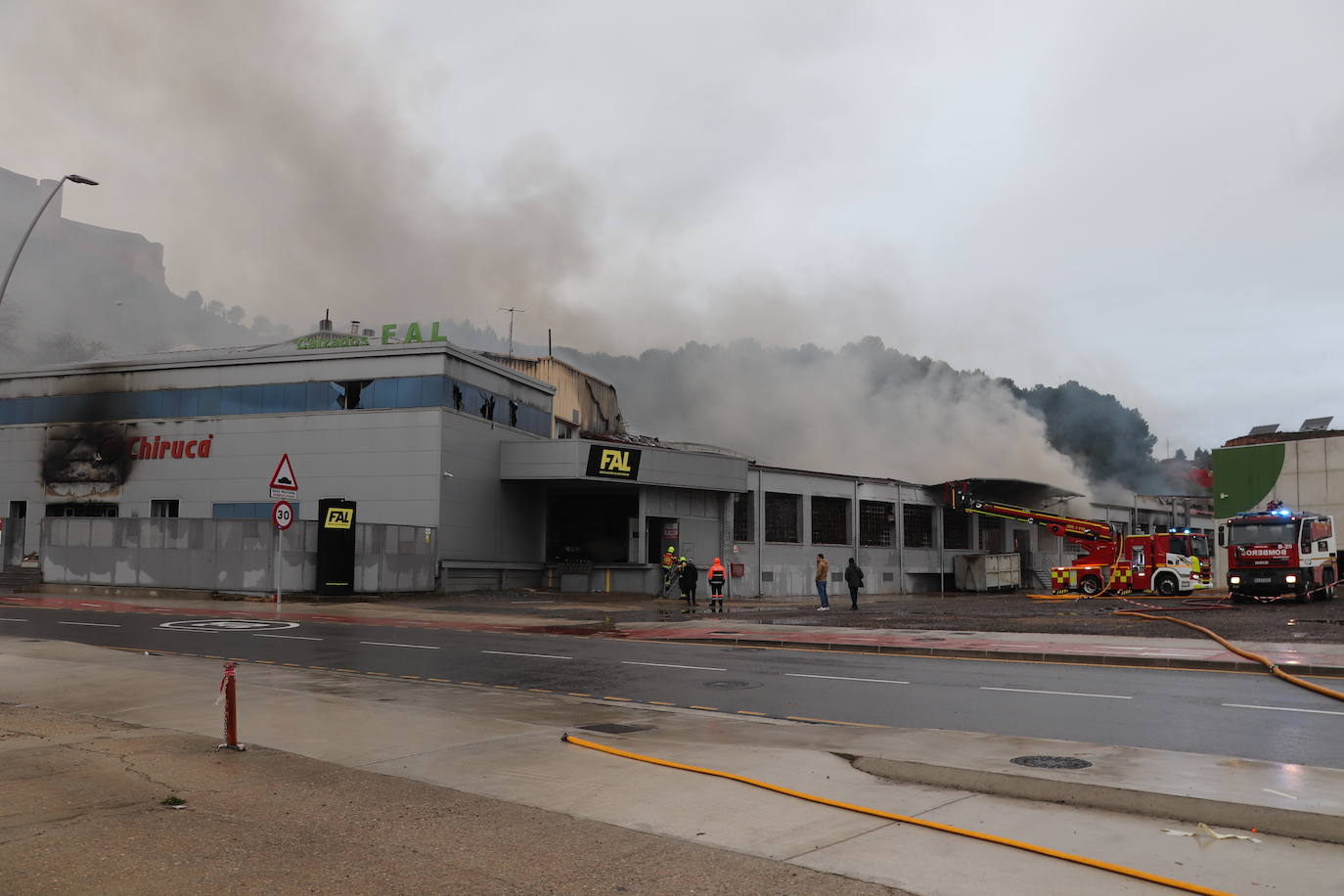 Así han quedado las instalaciones de Calzados Fal tras el incendio