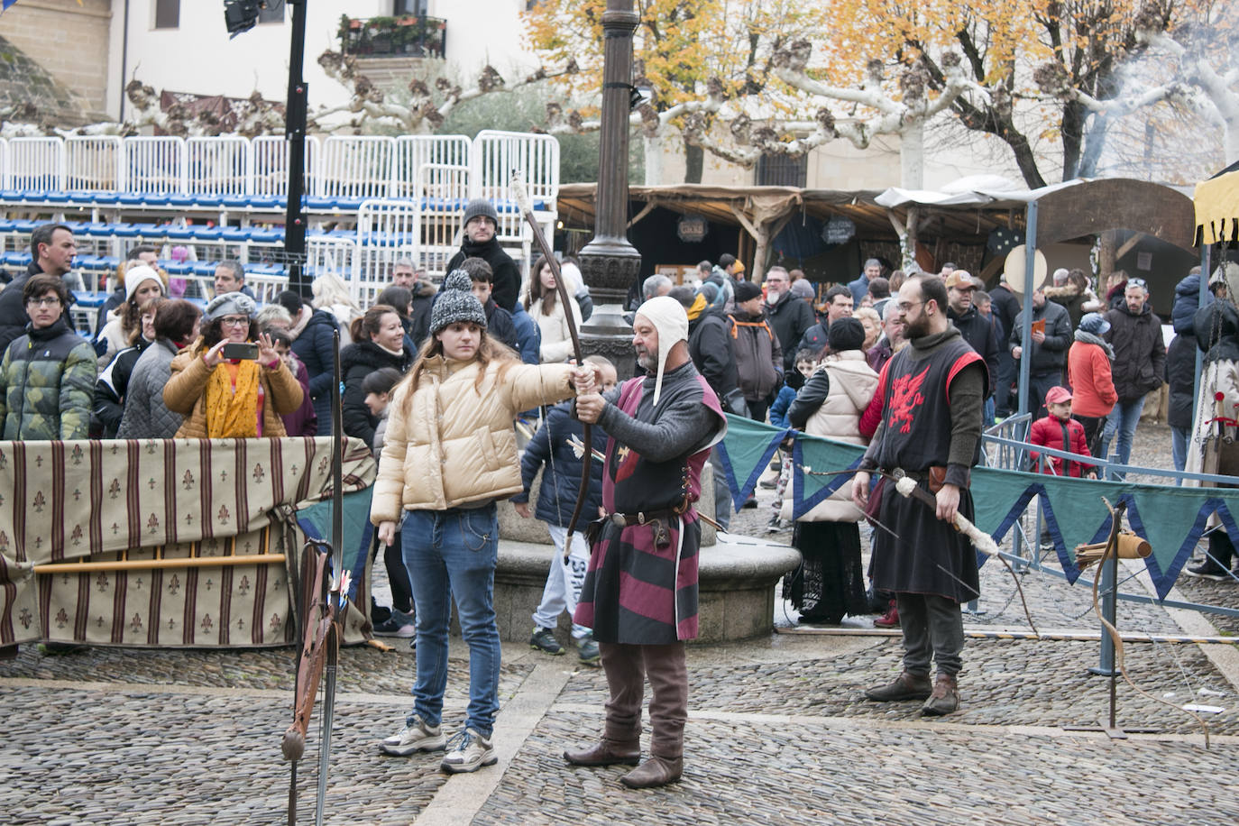 Las ferias de Santo Domingo continúan bajo la lluvia