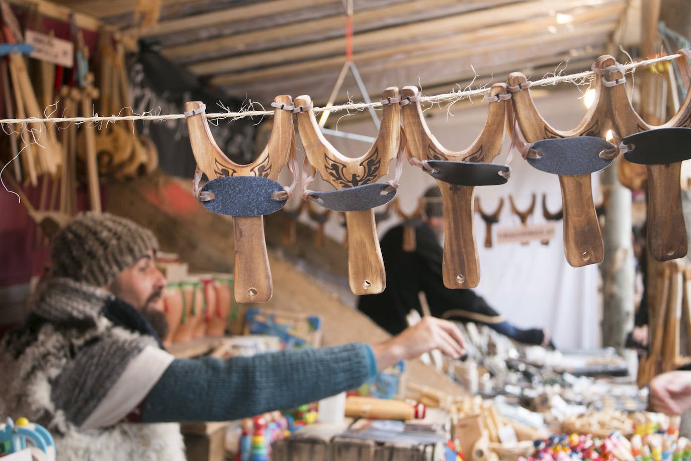 Las ferias de Santo Domingo continúan bajo la lluvia