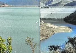 El embalse de Enciso, en una imagen del pasado miércoles, 6 de diciembre.