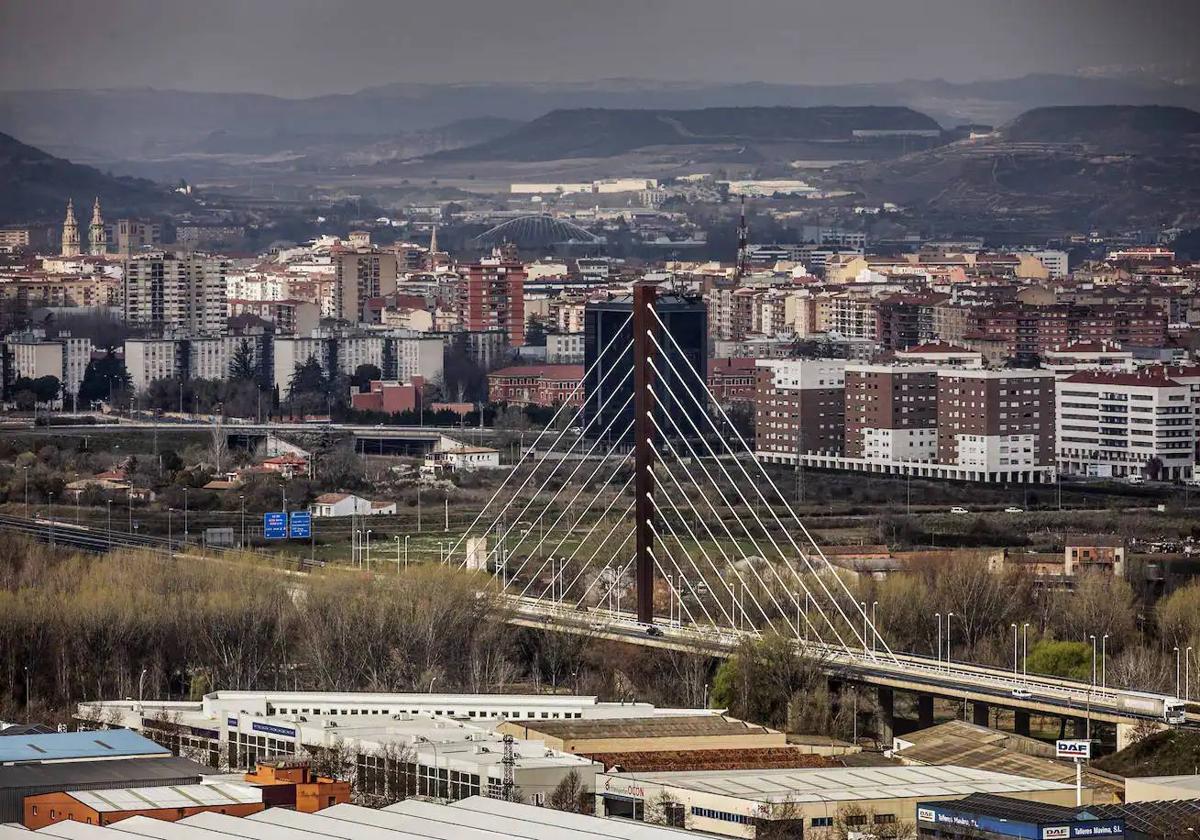 Vista panorámica de Logroño.