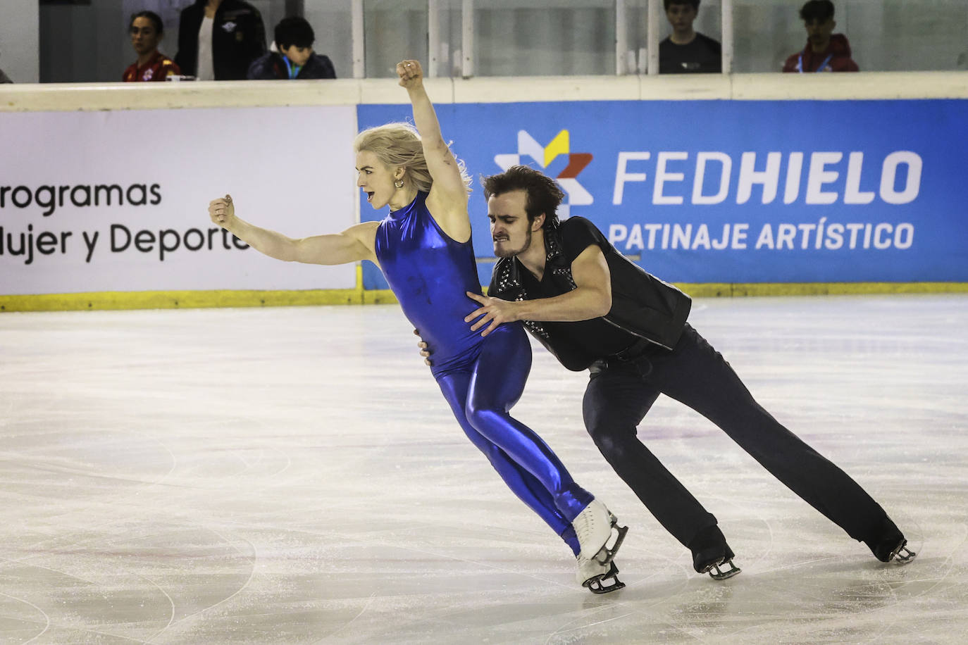 Segunda jornada del Campeonato de España de patinaje sobre hielo