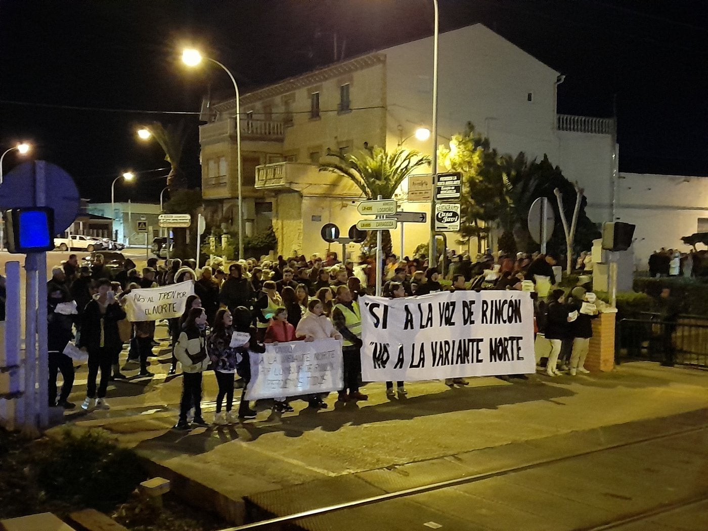 Manifestación contra la variante norte del tren, el sábado en Logroño