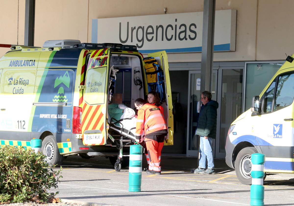 Entrada esta mañana al servicio de Urgencias del hospital San Pedro.