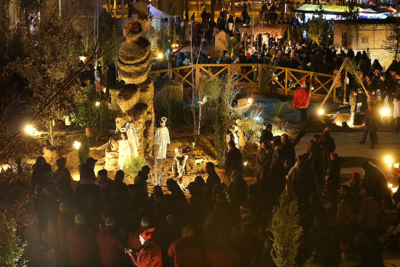 Belén viviente en Logroño