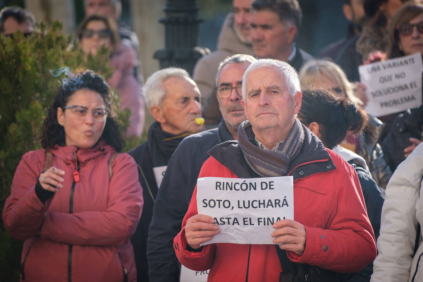 Cuatrocientos rinconeros rechazan la variante norte en El Espolón logroñés