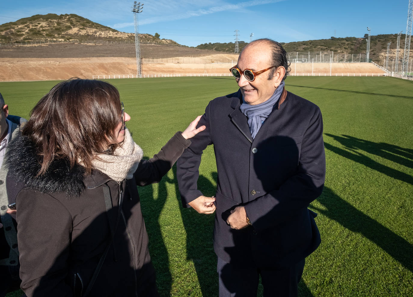 Fotos: Félix Revuelta visita las obras de la ciudad deportiva