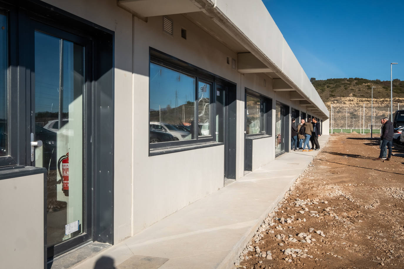 Fotos: Félix Revuelta visita las obras de la ciudad deportiva