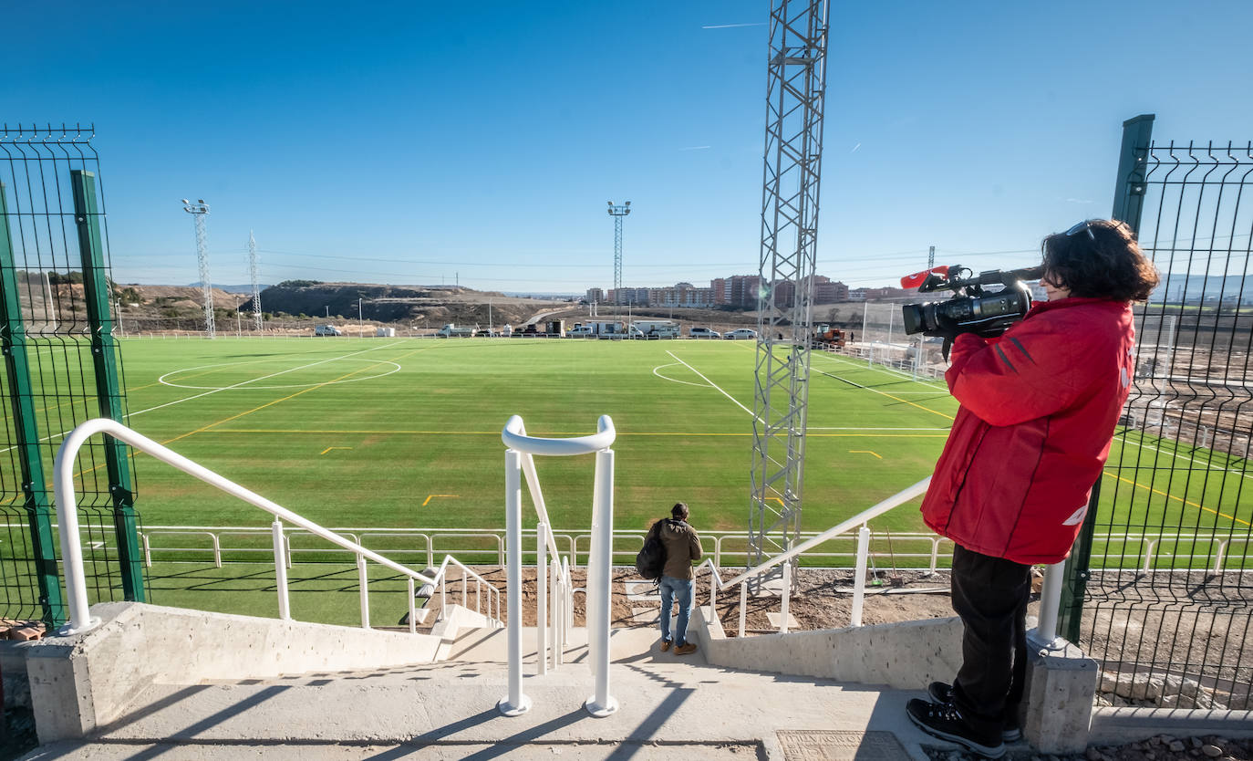 Fotos: Félix Revuelta visita las obras de la ciudad deportiva