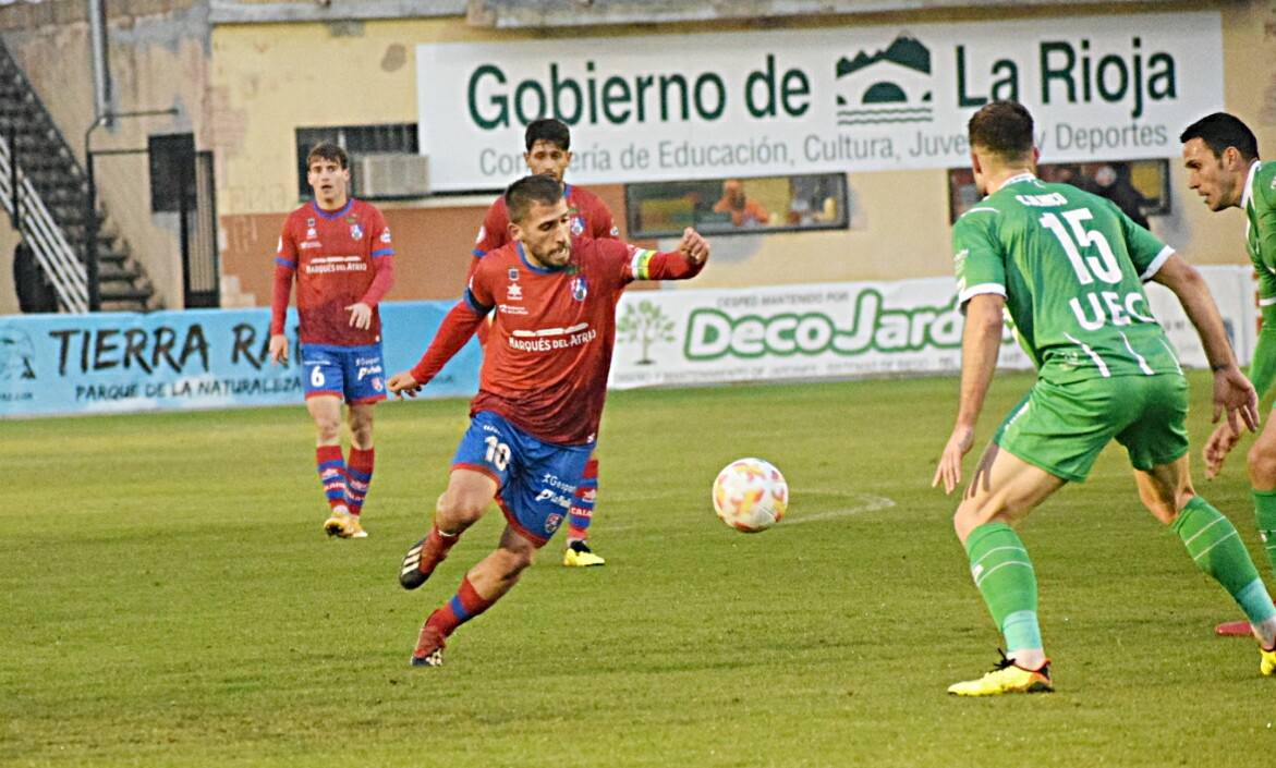 El Calahorra, en el partido contra el Cornellá