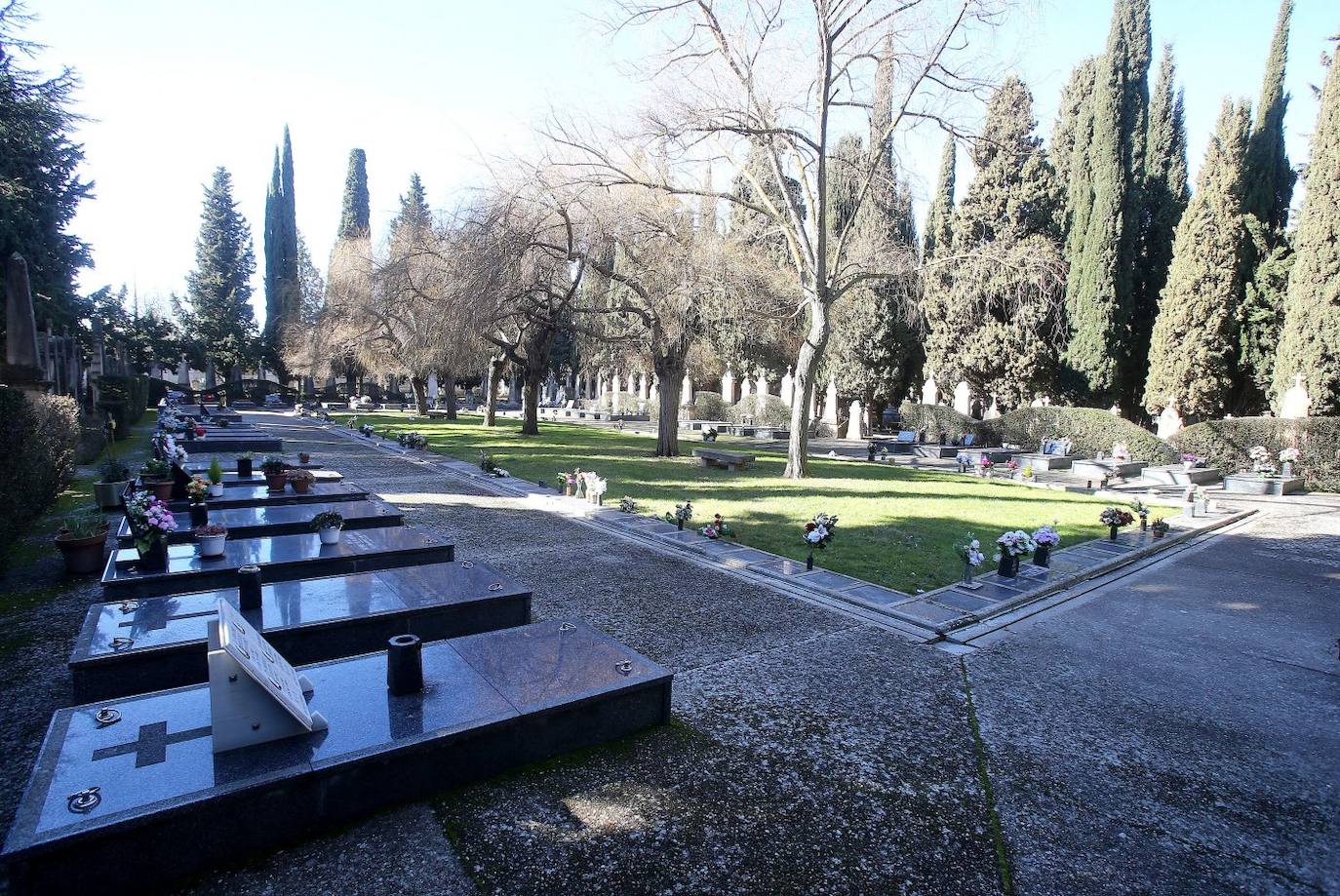 Estado actual de la parcela del camposanto municipal donde será instalado el futuro 'memorial'. 