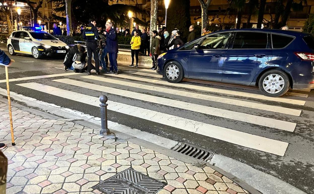 Una mujer ha sido atropellada en paseo del Mercadal. 