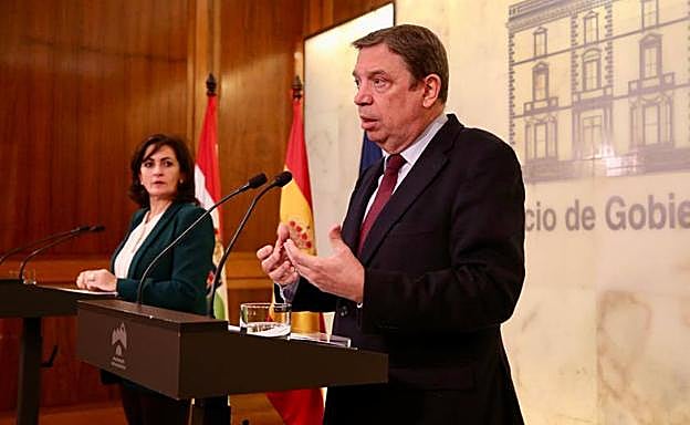 Andreu y Planas, en la rueda de prensa.