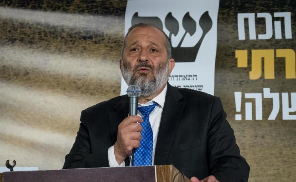 El ministro israelí de Interior y de Sanidad, Aryeh Deri. 