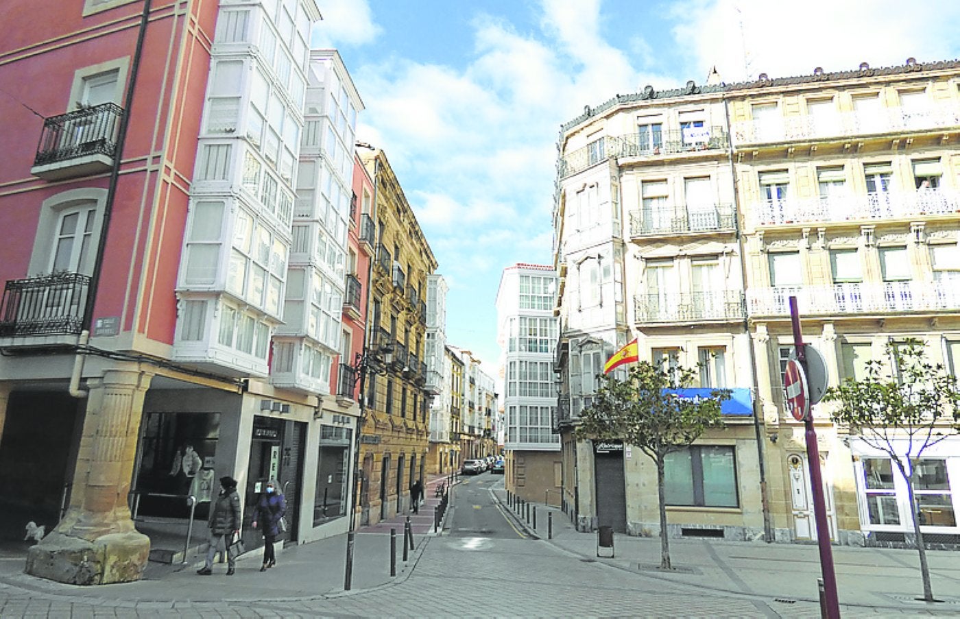 Edificios en el casco antiguo de la ciudad jarrera. 