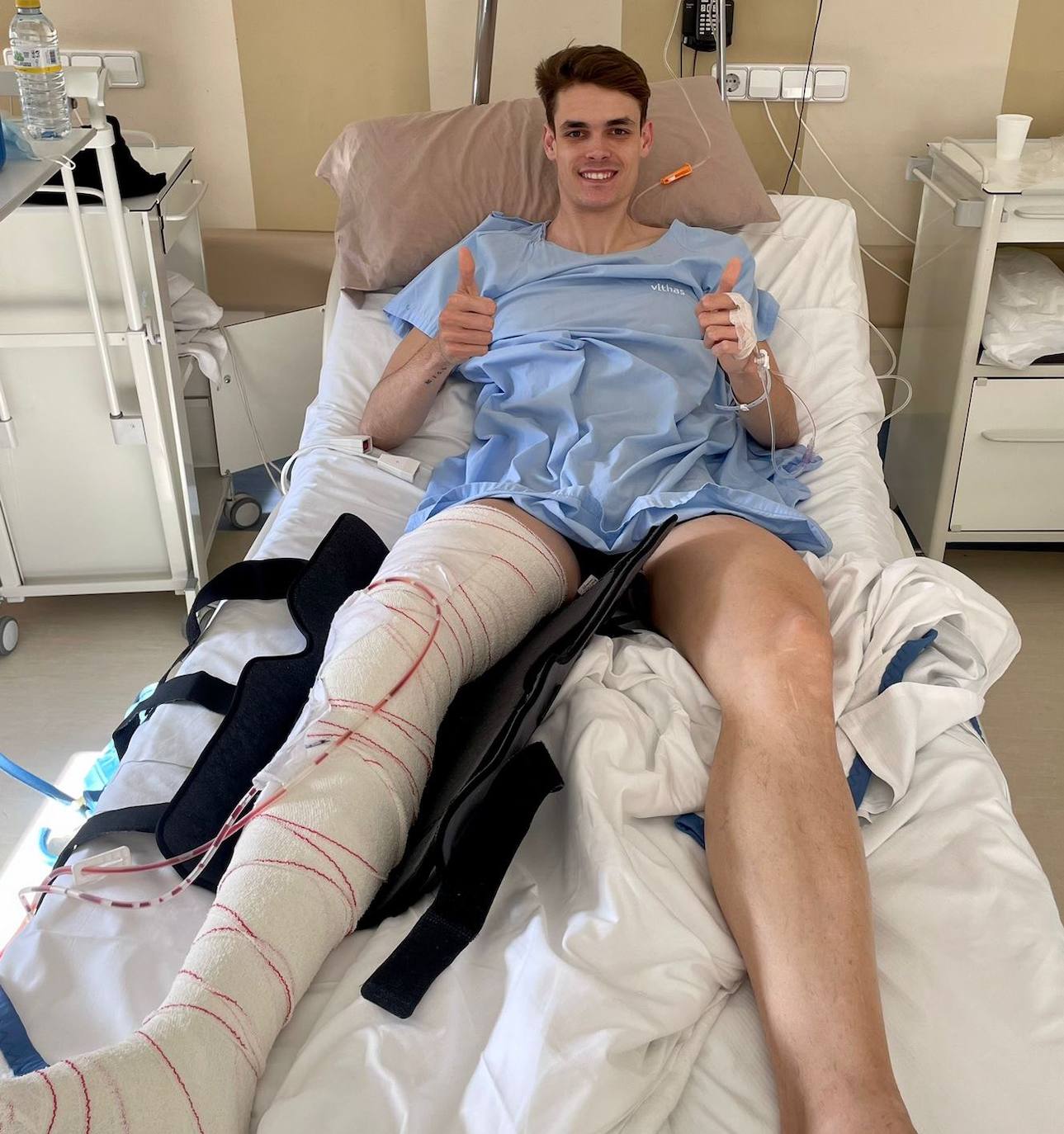 Jorge Martínez-Losa muestra su optimismo tras la intervención. 