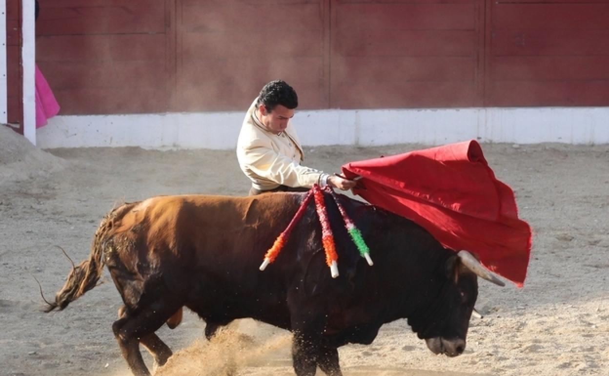 Imagen de una corrida de toros en una plaza riojana