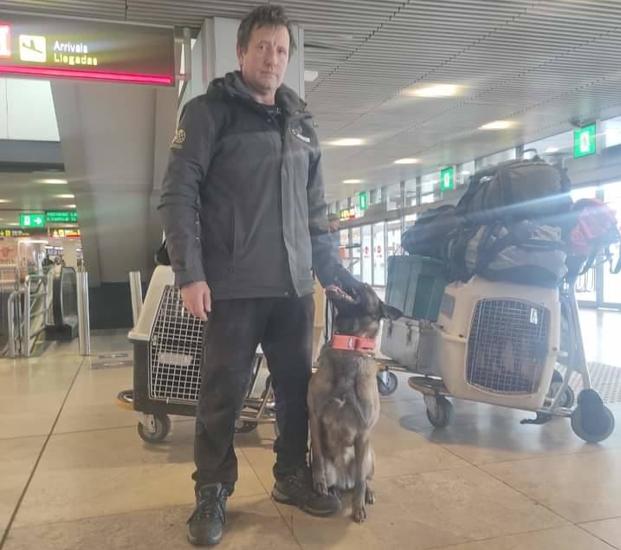 Un equipo canino de rescate de La Rioja, rumbo a Turquía