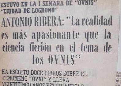 Imagen secundaria 1 - Noticias sobre los congresos dedicados al fenómeno OVNI.