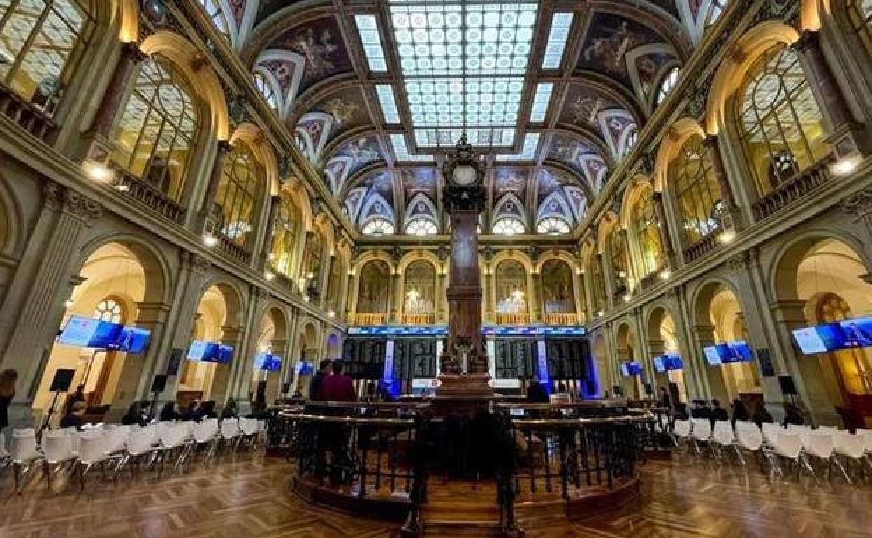 Interior de la Bolsa de Madrid