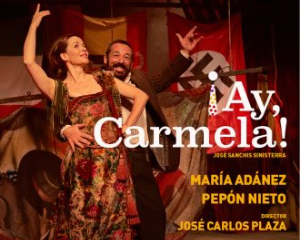 María Adánez y Pepón Nieto ponen en escena hoy en Arnedo '¡Ay, Carmela!'