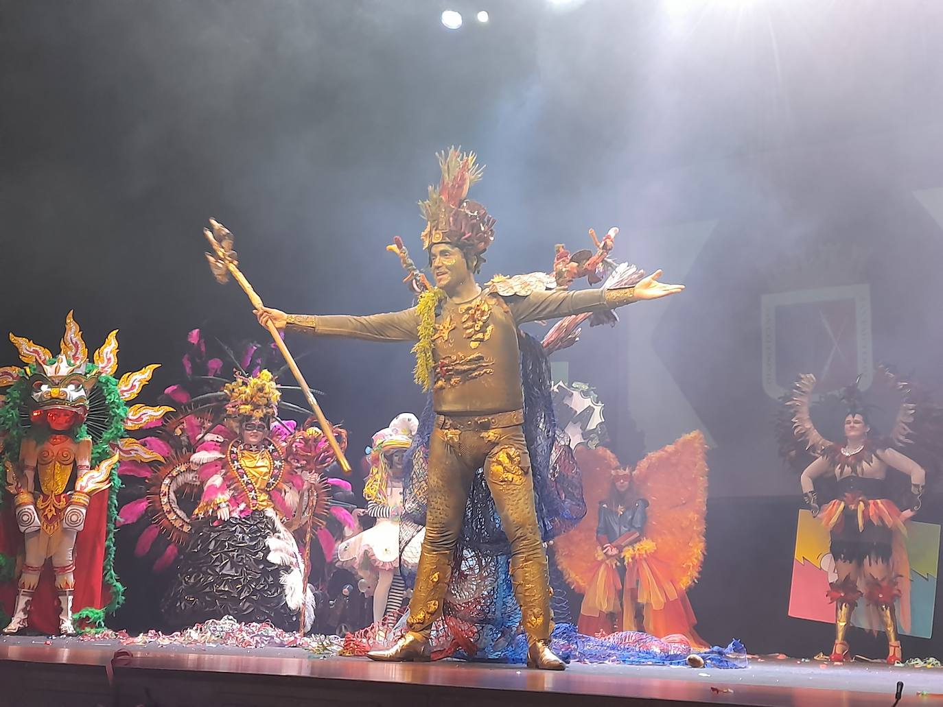 Aquaman Poseidón y Harley Quinn reinaron en el Carnaval de Calahorra. 