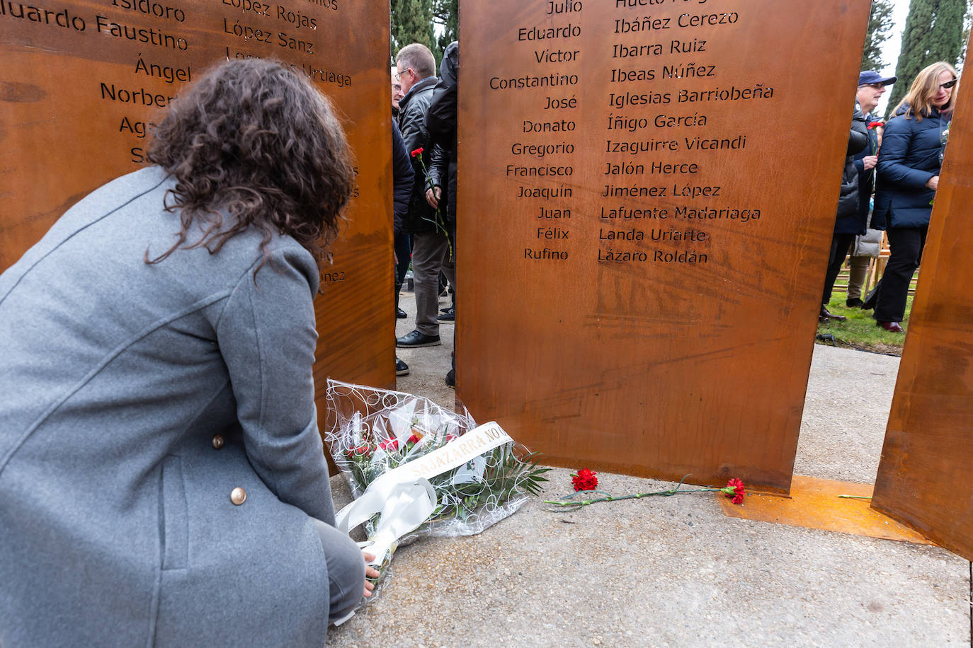 Fotos: Inauguración del memorial a los fusilados por el franquismo en Logroño