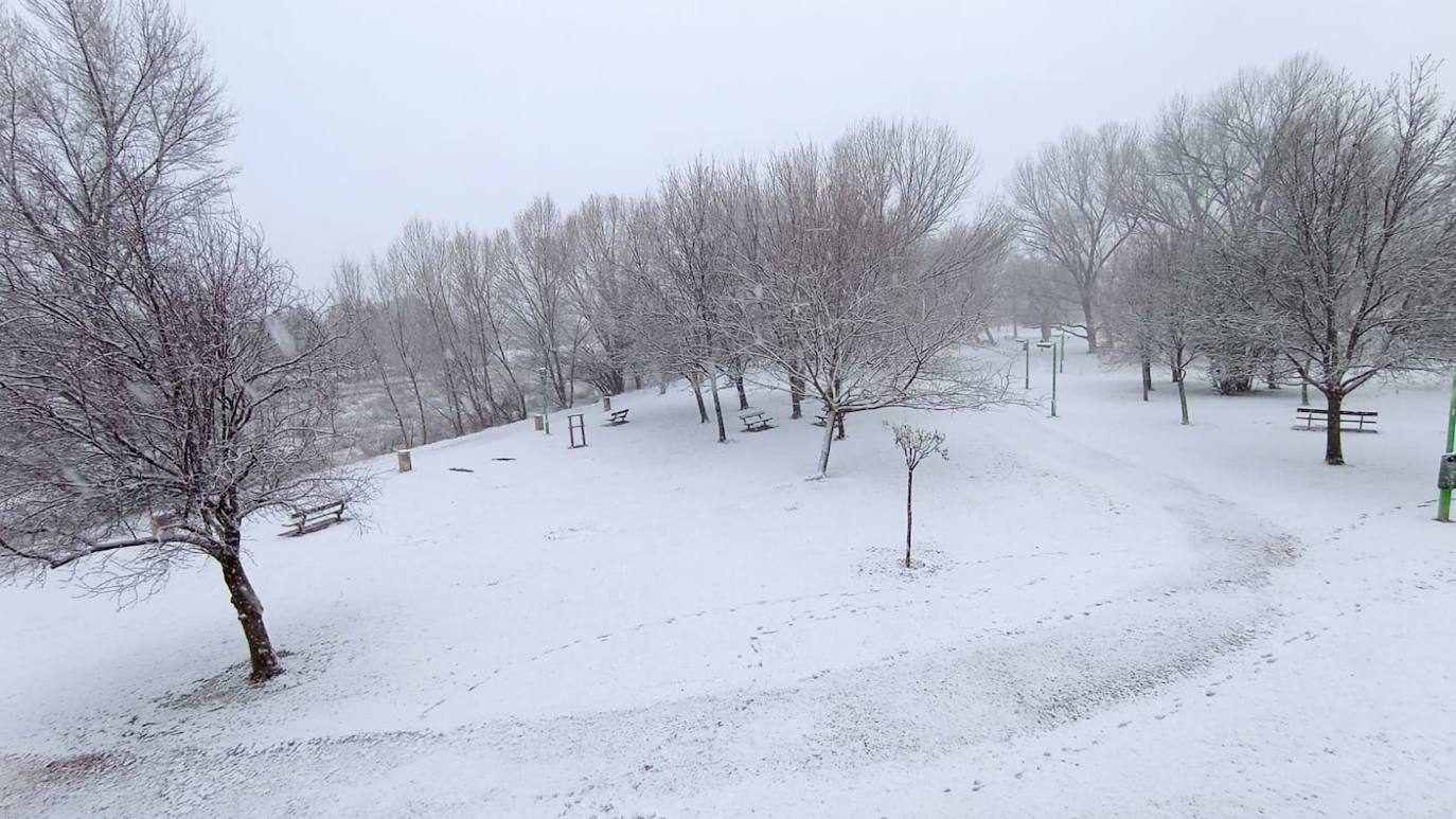 Fotos: Calahorra, epicentro de la nevada en el valle del Ebro