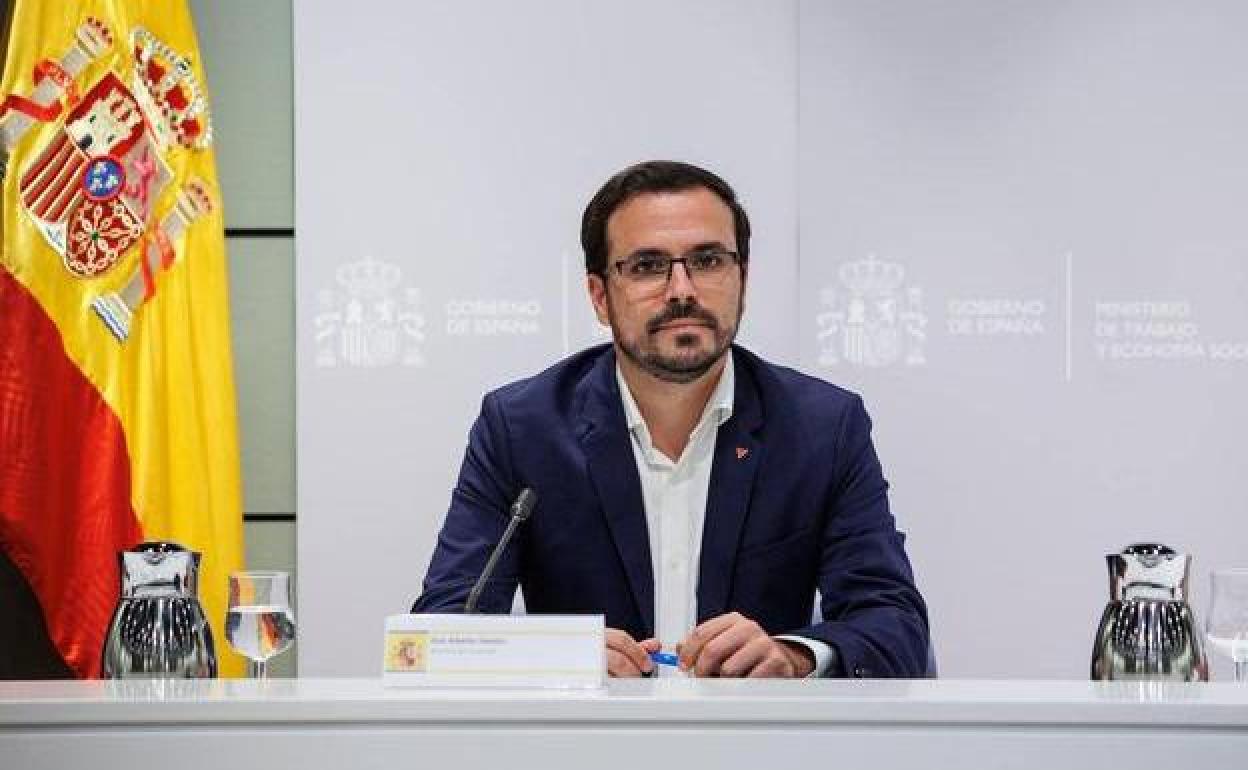 El ministro de Consumo, Alberto Garzón.