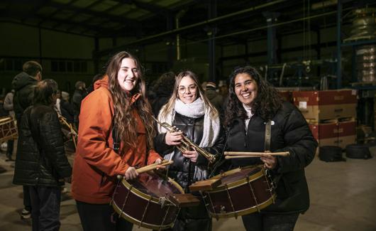 Sara de Ayala, Teresa Silva y Andrea Ilarraza, de La Flagelación. 