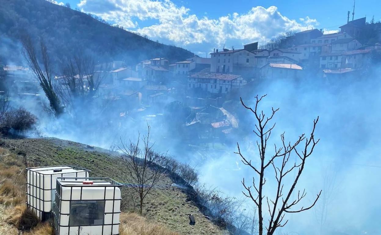 Incendio por imprudencia en Terroba