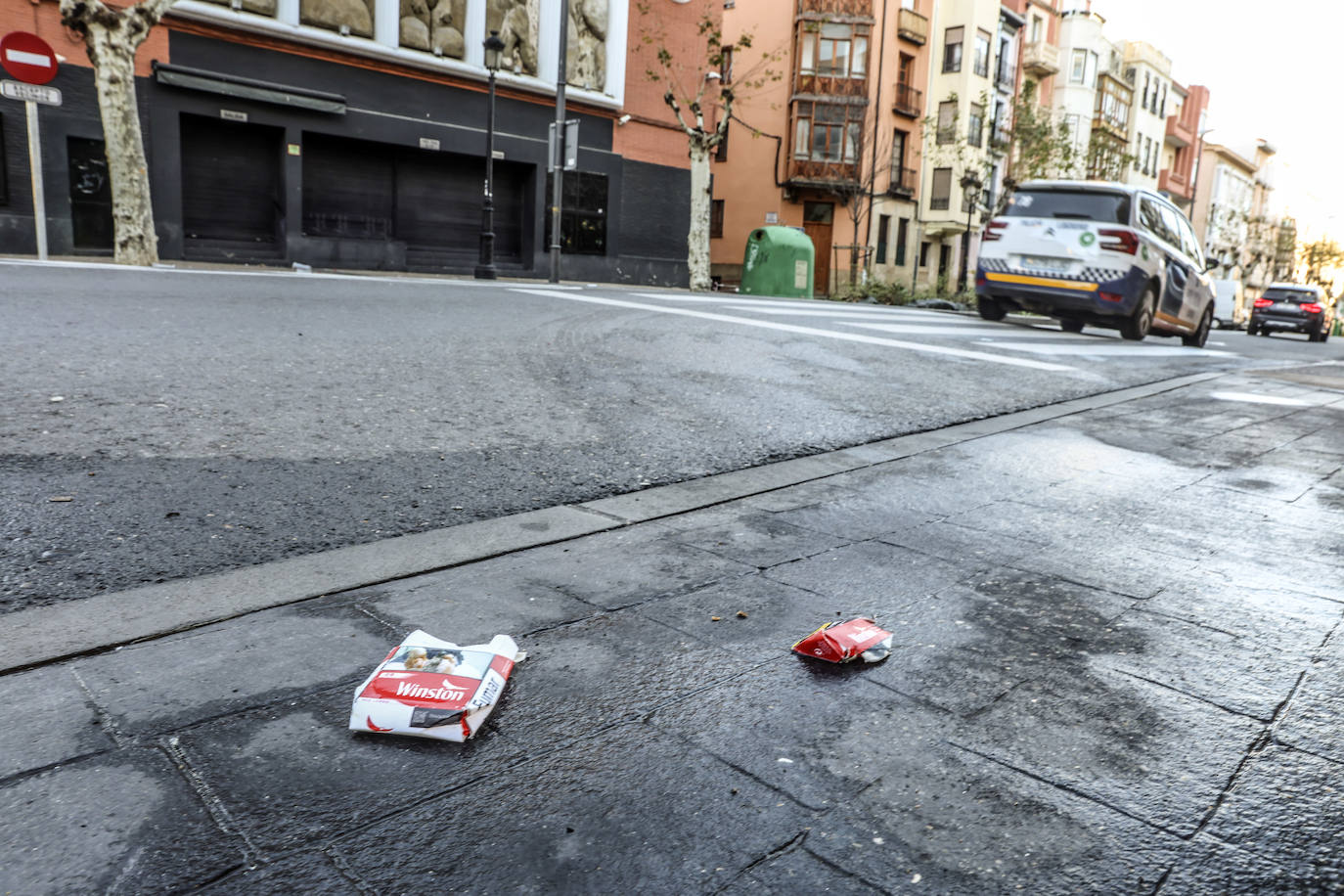 Así ha amanecido Logroño tras la celebración de Nochevieja