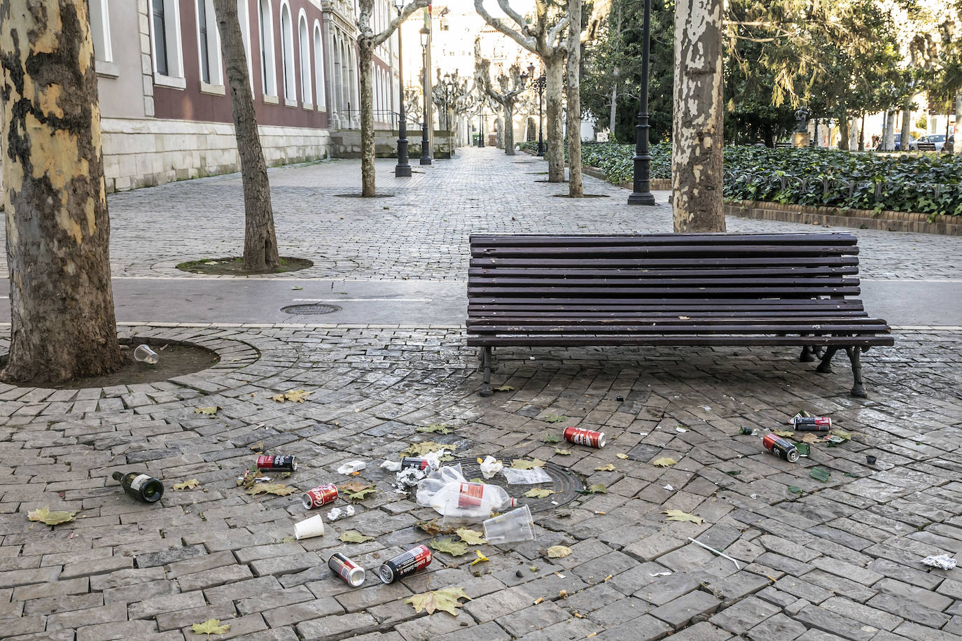 Así ha amanecido Logroño tras la celebración de Nochevieja