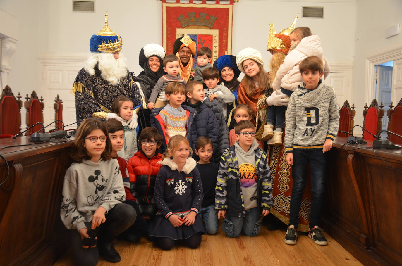 Los niños de Calahorra, con los Reyes Magos