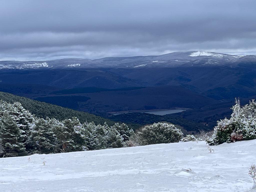 Primeras estampas de nieve en El Rasillo