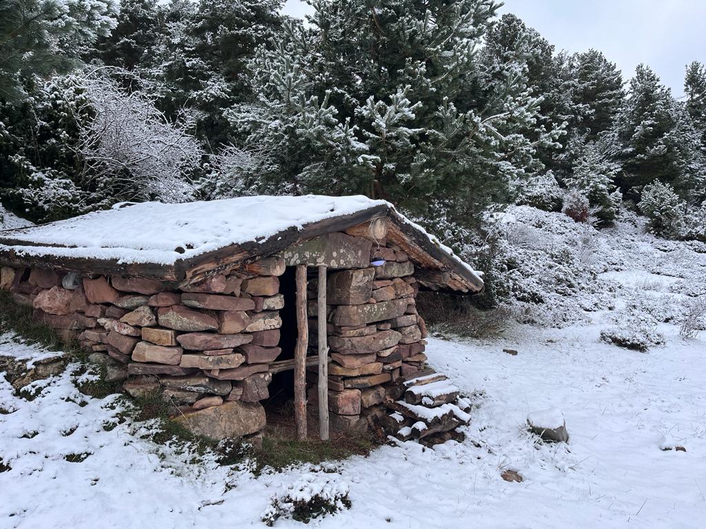 Primeras estampas de nieve en El Rasillo