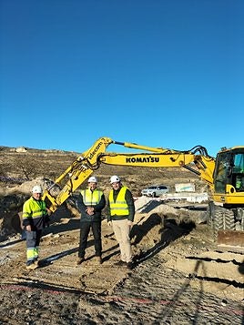 El alcalde, Álvaro Forcada, visitó el martes las obras.