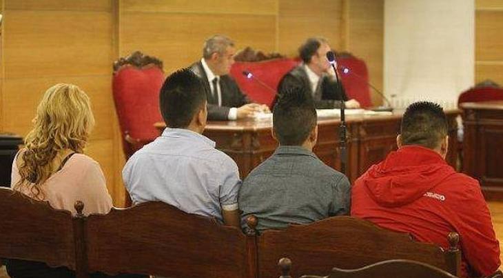 Los cuatro condenados por el homicidio en grado de tentativa en 2014.