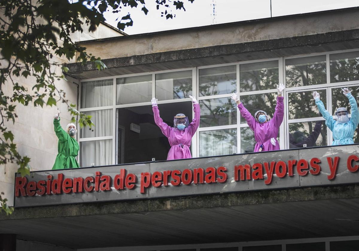 Residencia de mayores de Arnedo, durante la pandemia