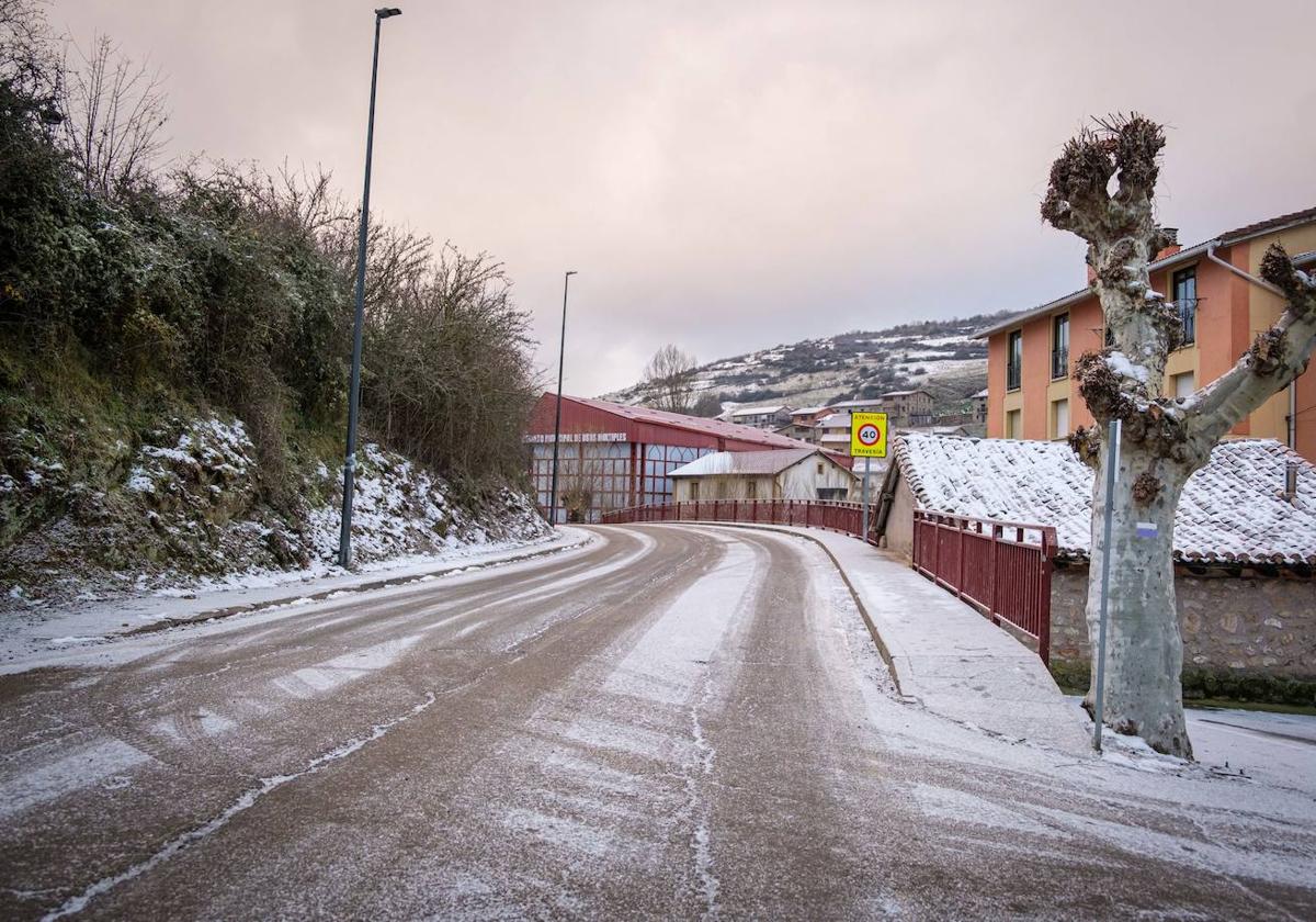 Nieve en los Cameros la pasada semana.